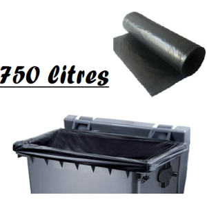 Housse Conteneur Noire 750L