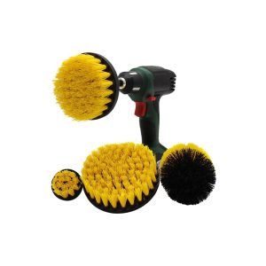 brosses à poils durs jaunes pour visseuse
